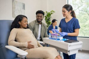 The DNA Man provides NIPP non-invasive prenatal paternity testing, prenatal DNA testing, paternity testing, legal DNA testing, informational DNA testing, drug testing, and background check collection services in Highland, Indiana. Walk-ins Welcomed at 2550 Industrial Dr. Unit B.